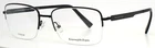 Ermenegildo Zegna EZ5025 002 Black Mens Rectangle Eyeglasses 57-18-145 B:40 New. Price: $84.99.