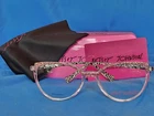 New Women's Betsey Johnson Eyeglass Frame The 411 Pink Plastic 53-17-140. Price: $79.95.