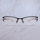 Brendel Eyeglasses Frame 902058 Women's Dark Brown Half Rim Rectangle 52-17-135 Pre-owned. Price: $21.88.