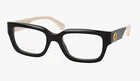 New Gucci Eyeglasses GG1666O 005 53-20 145 Black Ivory & Gold Square Frames. Price: $489.99.