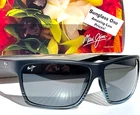 Maui Jim Alenuihaha Grey Black Stripes Polarized Sunglass 839-11D New. Price: $206.88.