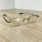 Ray-ban RB8404 2502 Eyeglasses Rimless Frames Carbon Fiber Brown 53-16-140 Italy Pre-owned. Price: $55.21.