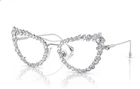 Swarovski SK7011 4001SB 56MM Silver Blue Light Filter Lens Women's Eyeglasses New. Price: $209.99.