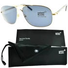 New! Mont Blanc Mb 513S 28V 61-14-140 Blue Gold Aviator Full Rim Mens Sunglasses. Price: $449.99.