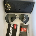 Ray-ban Aviator Large Metal RB3025 L2823 58MM Black With G-15 Green Lenses New. Price: $99.00.