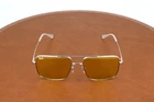 Ray-ban RB3758 003/6D Gold Square Sunglasses 56-16-145 New. Price: $134.95.