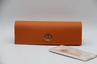 New Tory Burch Orange Small Authentic Eyeglasses Case W/cloth. Price: $20.40.