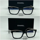 Brand New Chanel CH5417 Square Eyeglasses Black & Beige Acetate Frame Demo Lens. Price: $280.00.