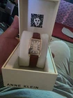 Anne Klein AK/5002GPRD Womens Gold Case Red Band Square Analog Wristwatch New. Price: $27.99.