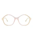 Chlo Womens Square/rectangle Yellow Gold Transparent Fashion Designer Eyewear Pre-owned. Price: $139.99.