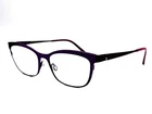 Bevel Lucille 6536 Violet Purple Matte Eyeglasses 49 16 Mm Made In Japan Pre-owned. Price: $79.99.