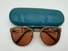 Zenni Optical Aviator Sunglasses Frame Only 1128615 Brown Metal Case Pre-owned. Price: $39.00.