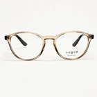 Vogue Eyewear Frames Transparent Round Eyeglasses VO5372 Brown 51 New. Price: $49.99.