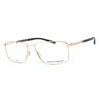 Porsche Men's Eyeglasses Gold Rectangular Full Rim Metal Frame P8729 B New. Price: $153.99.