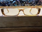 Face Elvis COL.521 Clear Brown Horn Eyeglasses 50-13-130 Frames Only Pre-owned. Price: $50.00.