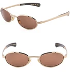 Gucci GG1942S Gold Brown 003 Oval Narrow Metal Unisex Sunglasses Runway New. Price: $371.20.