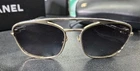 Chanel Sunglasses 4290- Pale Gold Leather Denim Frame Polarized Lens See Video New. Price: $430.00.