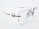 Charmant Line Art Eyeglasses Frame XL2096 Wg White 17-135 Gold Titan M518 Pre-owned. Price: $69.11.