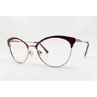 Just Eyeglasses Women Burgundy Gold Cat Frames 306 53-17-135 53MM Pre-owned. Price: $39.99.