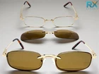 Mens Classy Elegant Optical Eye Glasses Stainless Steel Frame & Magnetic Clip On New. Price: $13.94.