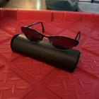 Prada VPR54P 53017 FAR-1O1 135 Black Half-rim Glasses Frames Only Italy W/case Pre-owned. Price: $69.99.
