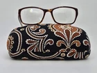 Vera Bradley Marcella Ziggy Zinnia Cat Eyeglasses Frame W/ Case 51-17-135 Pre-owned. Price: $25.99.