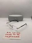 Swarovski Dara 5089 Rimless Eyeglasses Frame 56-14-135 Gold Black W/case Pre-owned. Price: $72.95.