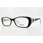 Vogue 2808-H 2011 Brown Blue Eyeglasses Frames 53-16-135 Pearl Detail Womens Pre-owned. Price: $31.99.