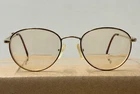 Vtg Charmant 8000 Eyeglasses Frames Round Oversize Gold Brown Tortoise 52-20-140 Pre-owned. Price: $22.99.