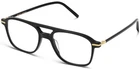 Warby Parker Brimmer Aviator Eyeglasses Jet Black W/ Polished Gold 52-18-145MM New. Price: $78.50.