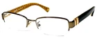 Coach New York Cecily HC5027B 9094 Brown Half Rim Eyeglasses Frame 50-17-135 Pre-owned. Price: $60.00.