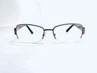 Valentino Eyeglasses Brown Metal Rectangular Half Rim Italy V5767 0YT7 53 17 130 Pre-owned. Price: $39.21.
