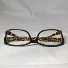 Authentic Coach Glasses For Women - HC6078 Black/ivory Wild Beast Leopard Used. Price: $29.99.