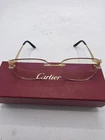 Cartier Rimless Gold Eyeglasses CT0120O 001 Read Description Pre-owned. Price: $299.00.