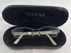 Guess Womens Eyeglasses GU2450 52-18-135 Matte Black White Bkbl Pre-owned. Price: $25.99.