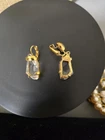 Kenneth Jay Lane Rock Crystal Pierced Earrings Pre-owned. Price: $26.25.