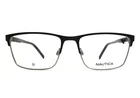 Nautica Eyeglasses Frames N7335 005 Black Silver Rectangle Full Rim 54-17-145 New. Price: $82.39.