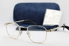 New Gucci GG1878O 001 Gold Black Gunmetal Authentic Eyeglasses 49-22. Price: $345.00.