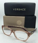 New Versace Rx-able Eyeglasses 3170-B 772 Brown Transparent Frames W/crystals. Price: $149.99.