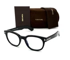Tom Ford FT5807-B 001 Black / Clear Blue Block 50MM Eyeglasses TF5807-B New. Price: $149.45.