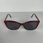 Kay Unger Sunglasses K237 Red 55-16-145 Hm Tortoise Cat Eye Frames Only Pre-owned. Price: $31.99.