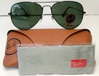Ray-ban RB3025 L2823 Lg Aviator Sunglasses Black Green 58/14 135 & Extras New. Price: $140.50.