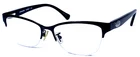 Coach New York HC5066 9192 Black Matte Half Rimless Eyeglasses Frame 53-16-135 Pre-owned. Price: $64.00.