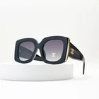 Chanel CH5435 Rectangle Sunglasses Black Frame Gray Gradient Lens New. Price: $158.00.