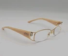 Christian Dior CD3714 Gold Cream Marble Rhinestone Butterfly Eyeglasses 130MM Pre-owned. Price: $269.99.