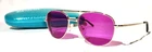 Zenni 419014 Eyewear Sunglasses Gold Aviator Frame Pre-owned. Price: $19.99.