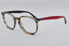 Ray Ban Eyeglasses RX7151 5802 Brown/grey Stripped, Size 52-19-145 Pre-owned. Price: $68.00.