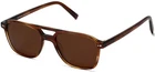 Warby Parker Brimmer Aviator Sunglasses Black Walnut Brown Lens Wide 52-18-145MM New. Price: $74.30.