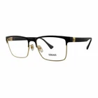 Versace VE1285 Black & Gold Eyeglasses Frames 56MM 17MM 150MM 1443 -defect New. Price: $60.00.
