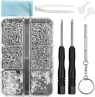 Ptslkhn Repair Kit With Screws, 15 Types For Eyeglasses - Frame New. Price: $8.03.